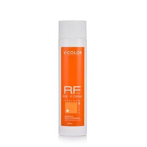 V-COLOR RE FORM Pro 250мл Шампунь ВОССТАНОВЛЕНИЕ для поврежденных волос с аминокислотами шёлка и липидным комплексом.